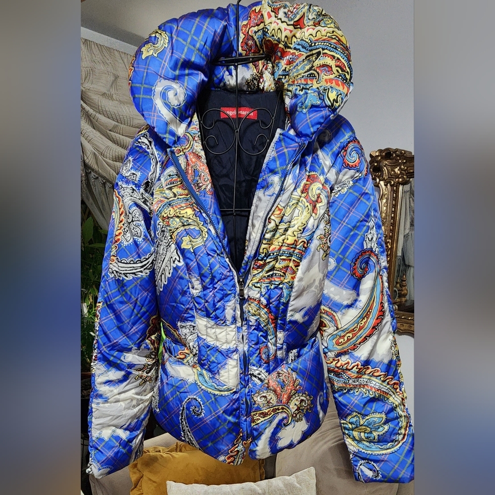 Vintage ANGELO MARANI paisley puffer jacket. - Picture 2 of 5